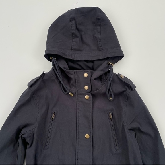 Eden Society Women's Dark Grey Gray Holly Contrast Hood Cargo Jacket Size Small - Picture 4 of 12